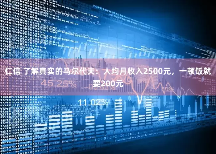 仁信 了解真实的马尔代夫：人均月收入2500元，一顿饭就要200元
